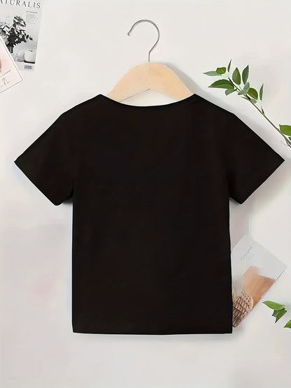 Kids Graphic T-Shirt – Black – view 2