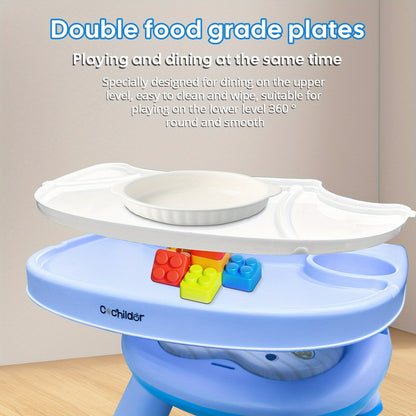 Kids High Chair - Detachable Double-Layer Dining Tray – view 8