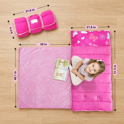 Kids Nap Mat - Foldable Cooling Preschool Sleep Set – view 4