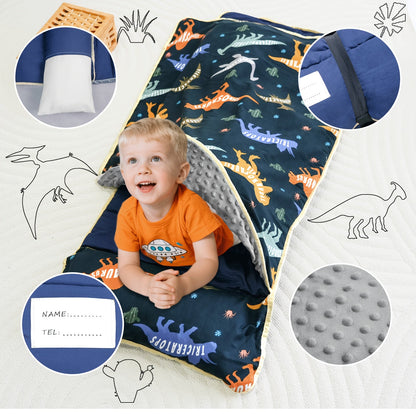 Kids Nap Mat - Foldable Cooling Preschool Sleep Set – view 7