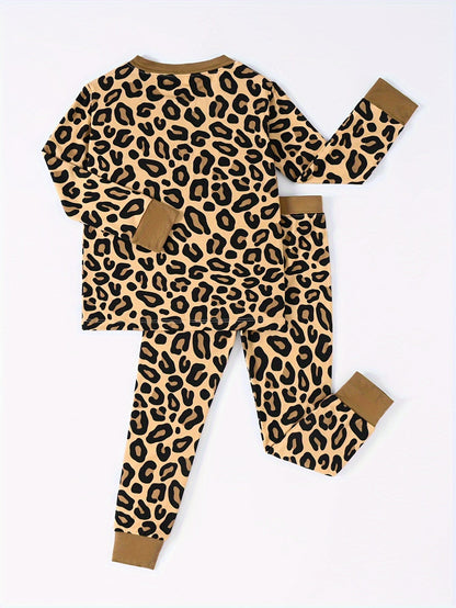 Kids' Pajama Set - Leopard Print – view 6
