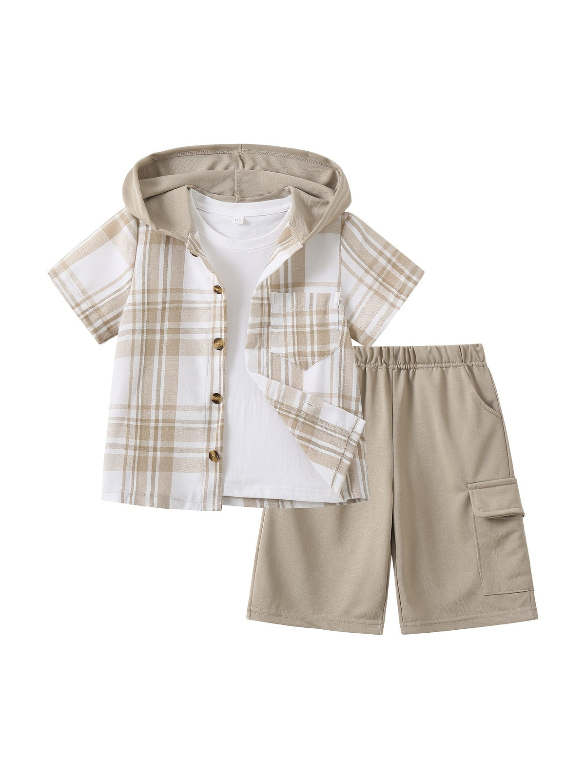 Kids' Plaid Outfit Set - Short Sleeve – view 33