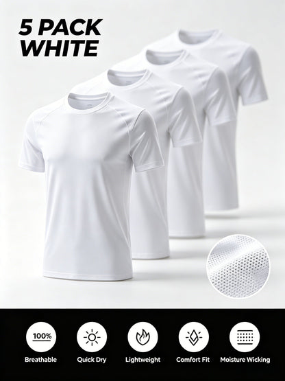 Kids' Quick-Dry Mesh T-Shirts - 5/6/8-Pack – main product image