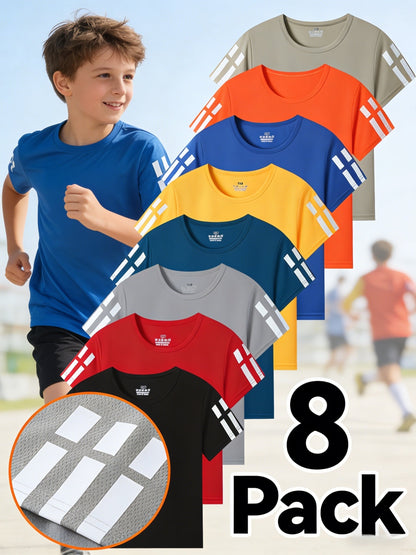 Kids' Quick-Dry Mesh T-Shirts - 5/6/8-Pack – view 11