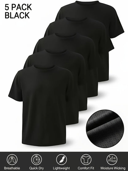 Kids' Quick-Dry Mesh T-Shirts - 5/6/8-Pack – view 14
