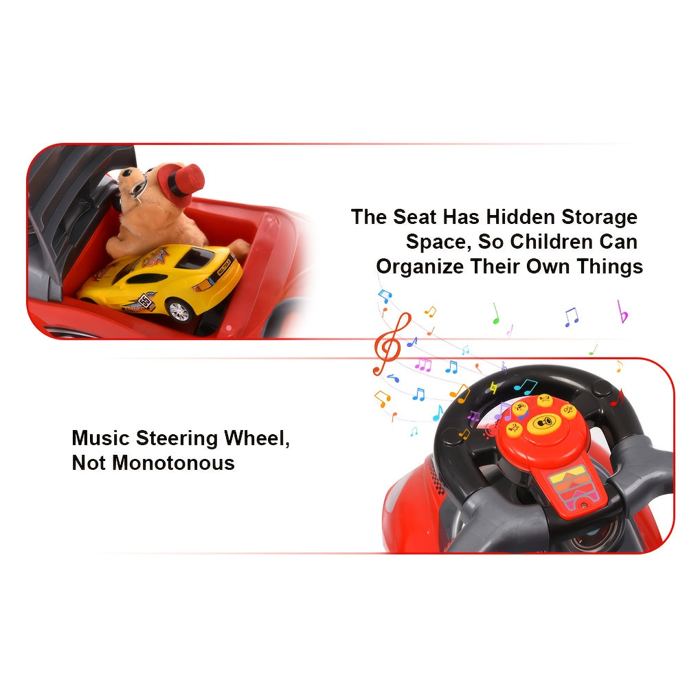 Kids' Ride-On Toy – 3-in-1 Kids Ride-On Push Car - Ride-on, walker and push-cart modes with – view 2