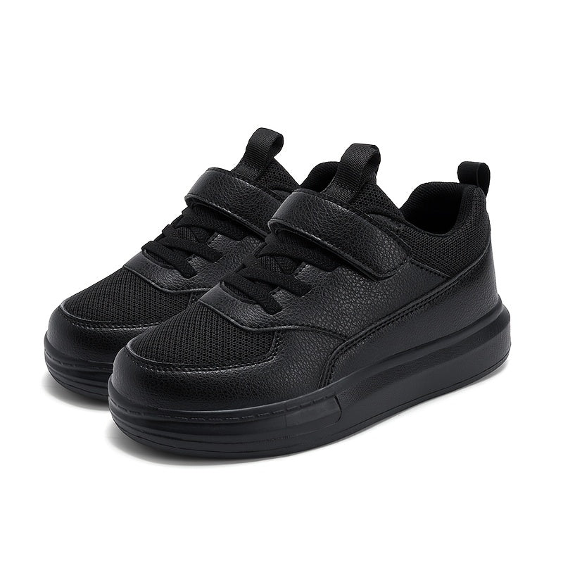 Kids' Running Shoes - Breathable Mesh & Lightweight – Black – Black option – view 3