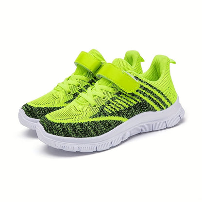 Kids' Running Shoes - Breathable Mesh & Lightweight – Green / Blue – view 3