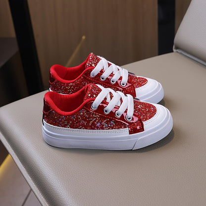 Kids' Sneakers - Breathable Mesh – Red – view 2