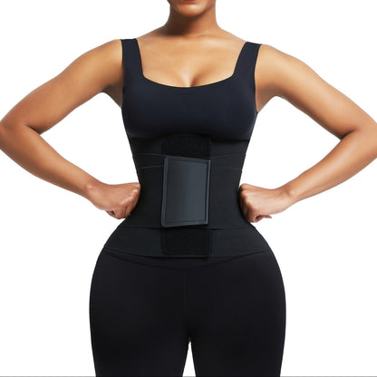 Leopard Print High Compression Back Support Waist Trainer Belt Gym Waist Cincher – view 3