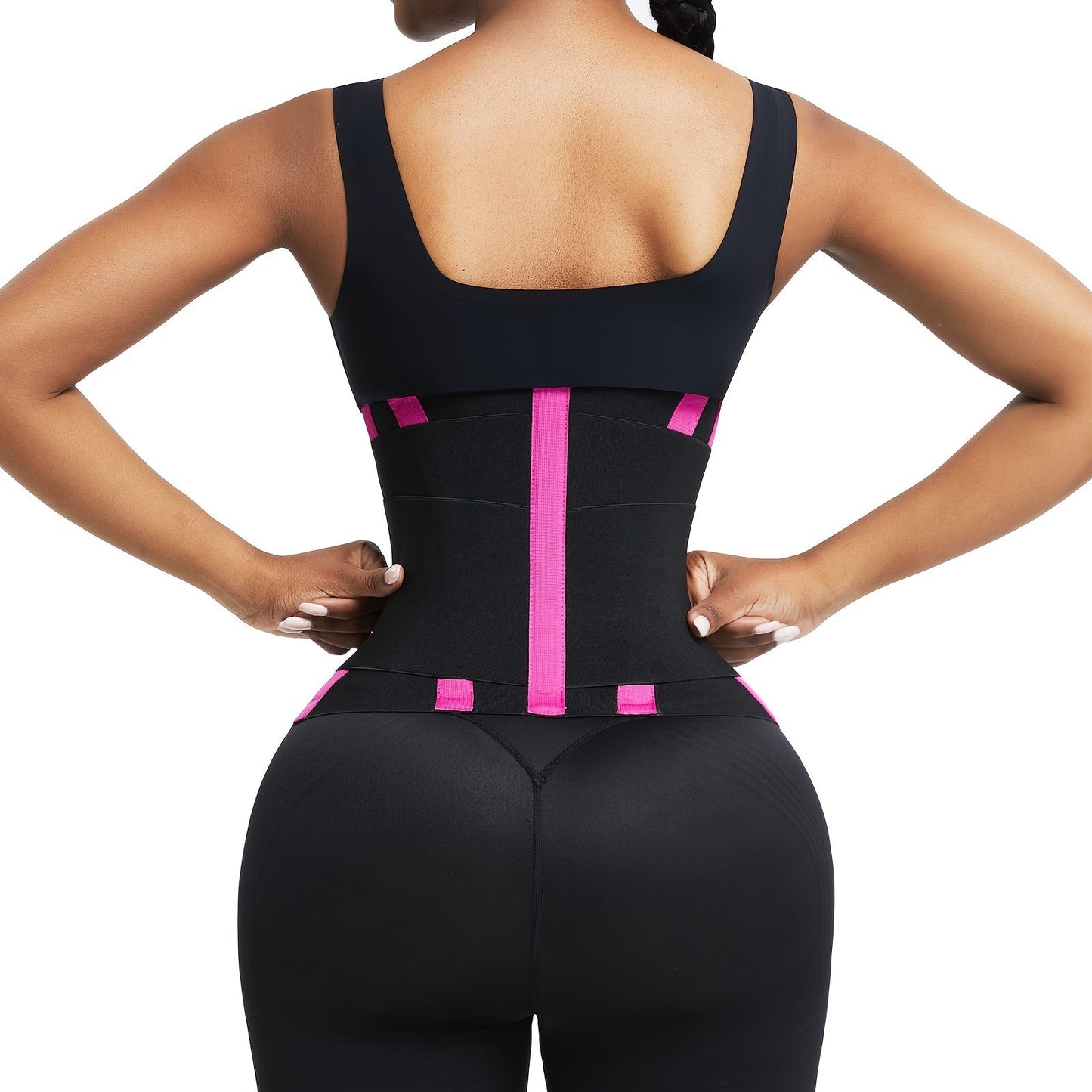 Leopard Print High Compression Back Support Waist Trainer Belt Gym Waist Cincher – view 8