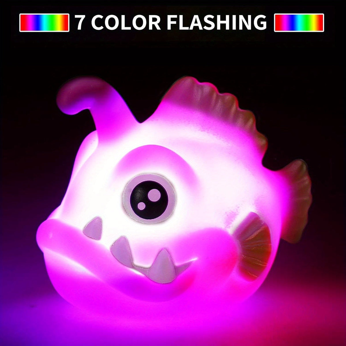 Light-Up Floating Bath Toys 6-Pack - Six colorful light-up floating toys – view 4