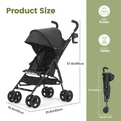 Lightweight Baby Travel Stroller - Compact Fold – view 2