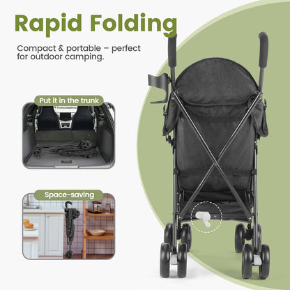 Lightweight Baby Travel Stroller - Compact Fold – view 5