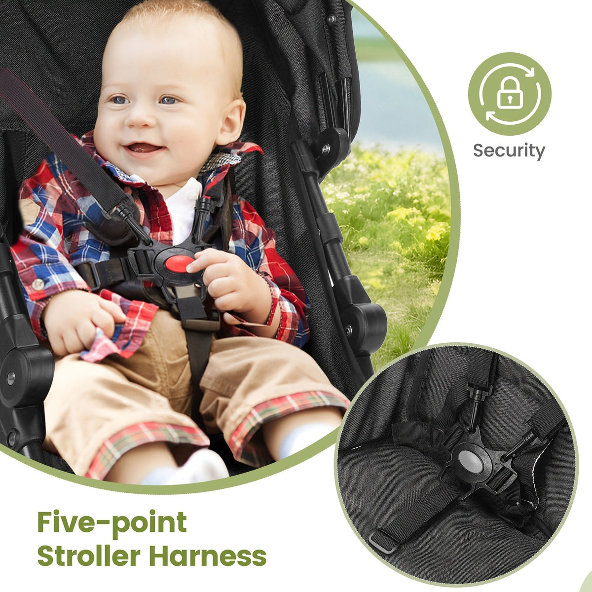 Lightweight Baby Travel Stroller - Compact Fold – view 7