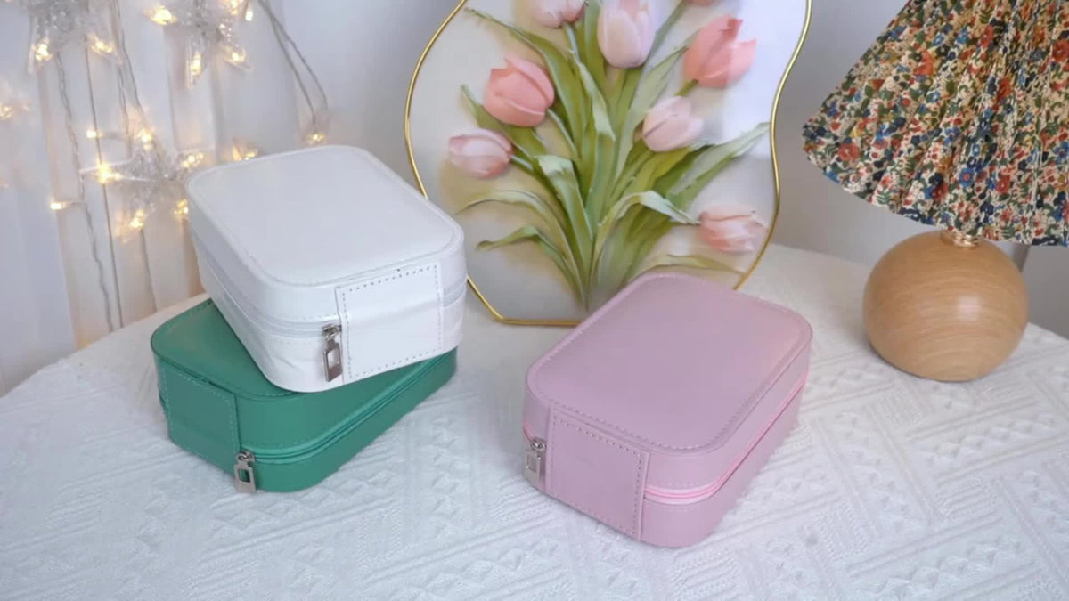 Makeup Bag - Travel with LED Mirror Jewelry Box Portable Rechargeable 3 Color - product detail view 14