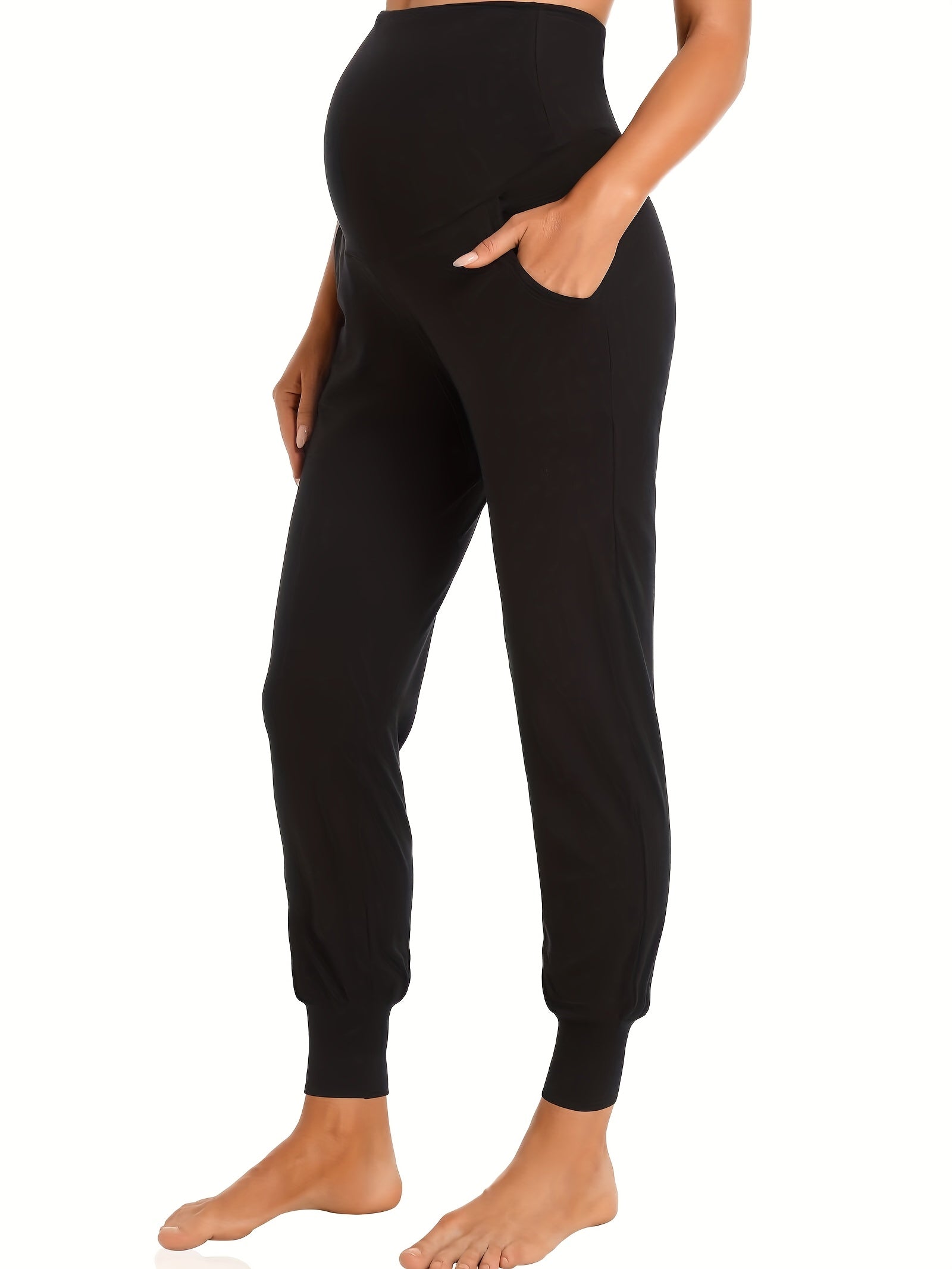 Maternity Pants 2-Pack - High-Waist Stretch Ankle Length detail view