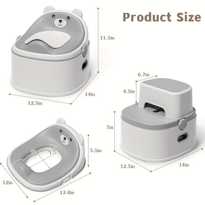Maternity Potty Training Kit – 3-in-1 Potty Training Toilet - Seat and Step Stool – view 4