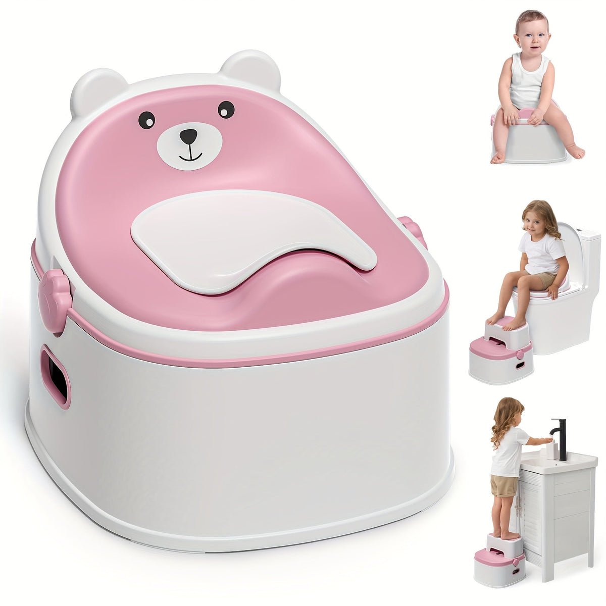 Maternity Potty Training Kit – 3-in-1 Potty Training Toilet - Seat and Step Stool – view 7