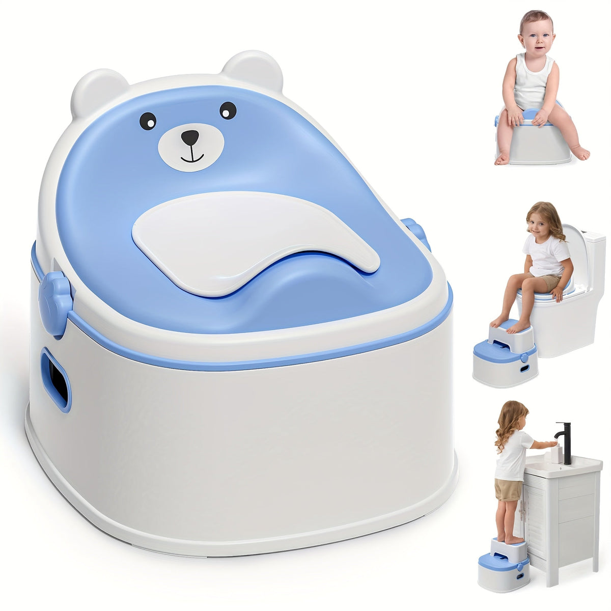 Maternity Potty Training Kit – 3-in-1 Potty Training Toilet - Seat and Step Stool – view 10