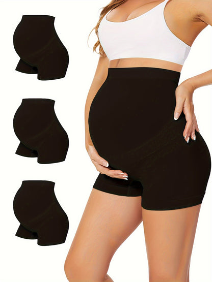 Maternity Seamless Leggings 3-Pack - High Waist Belly Support detail view