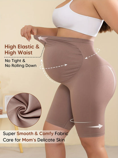 Maternity Shorts - High-Waist Breathable Belly Support detail view