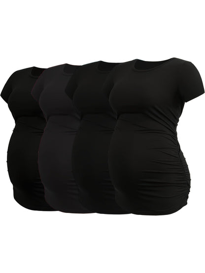 Maternity Top 4-Pack - Short-Sleeve Pregnancy Shirts detail view