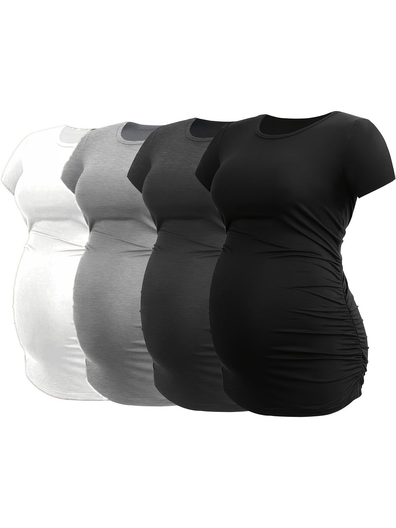 Maternity Top 4-Pack - Short-Sleeve Pregnancy Shirts detail view