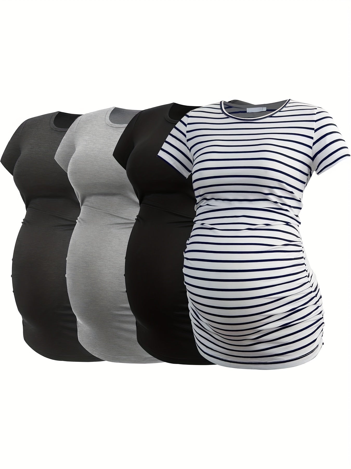 Maternity Top 4-Pack - Short-Sleeve Pregnancy Shirts detail view