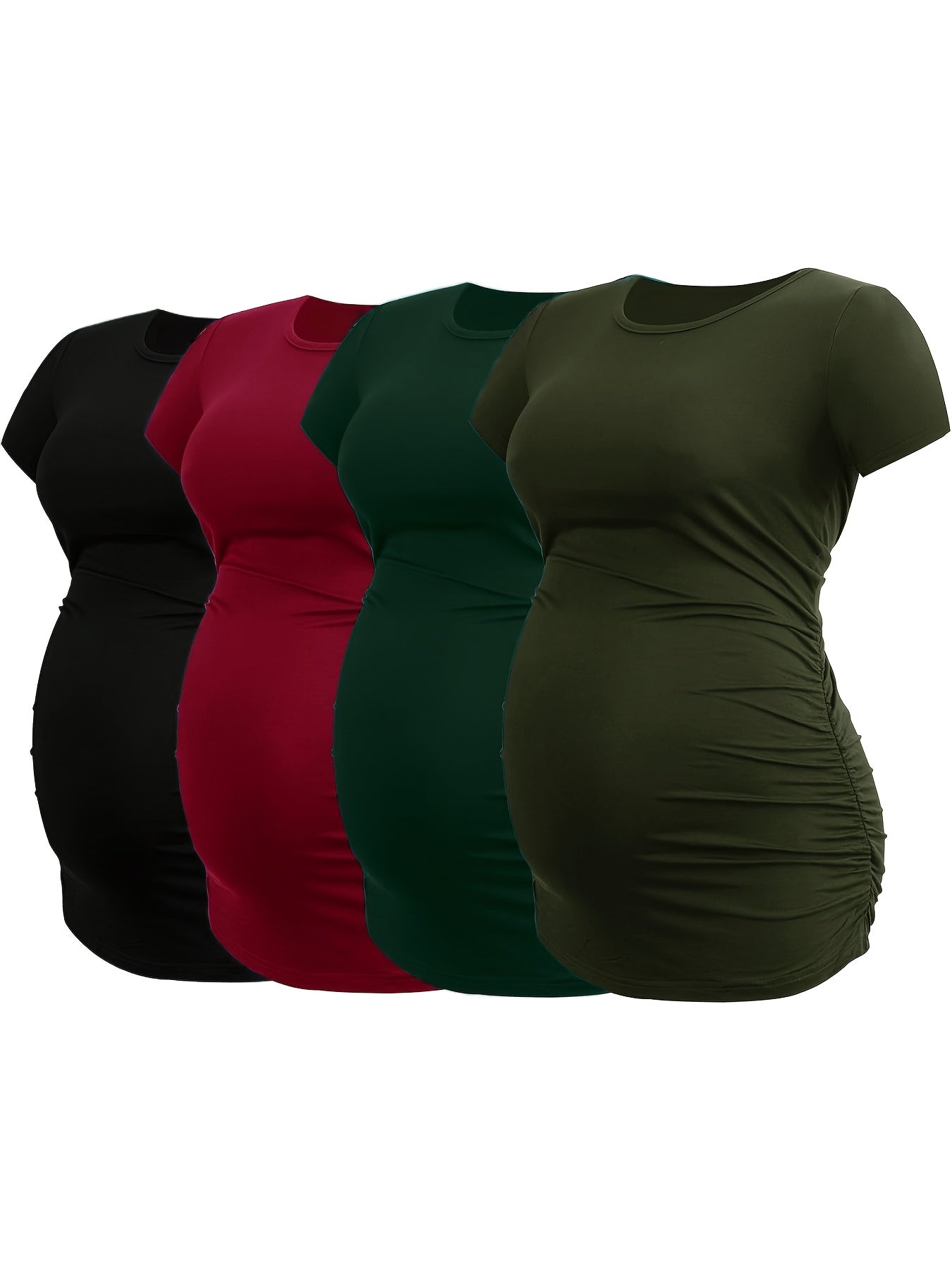 Maternity Top 4-Pack - Short-Sleeve Pregnancy Shirts detail view