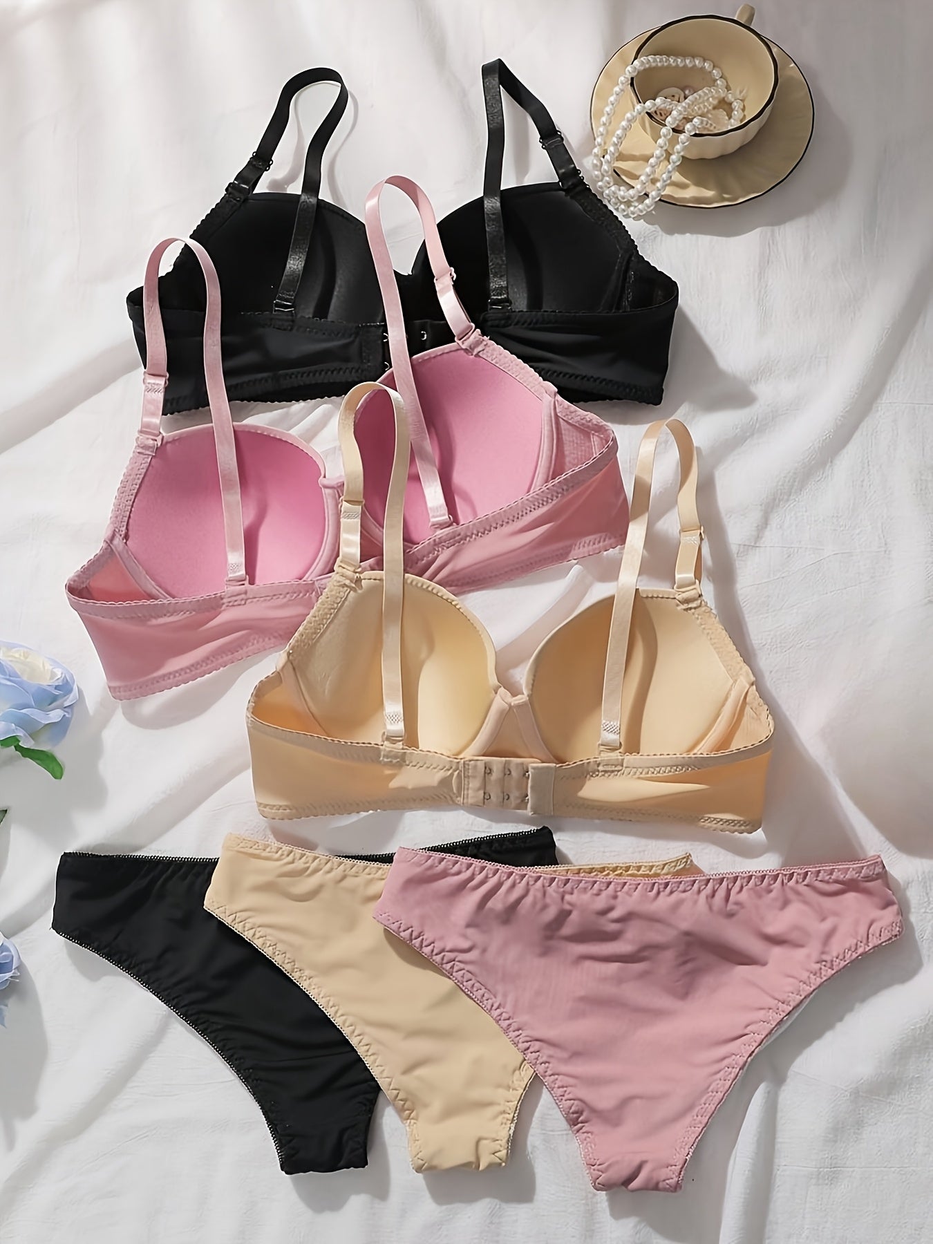 Men’s 3-Pack Women's Lingerie Set - Breathable Daily Comfort – view 4
