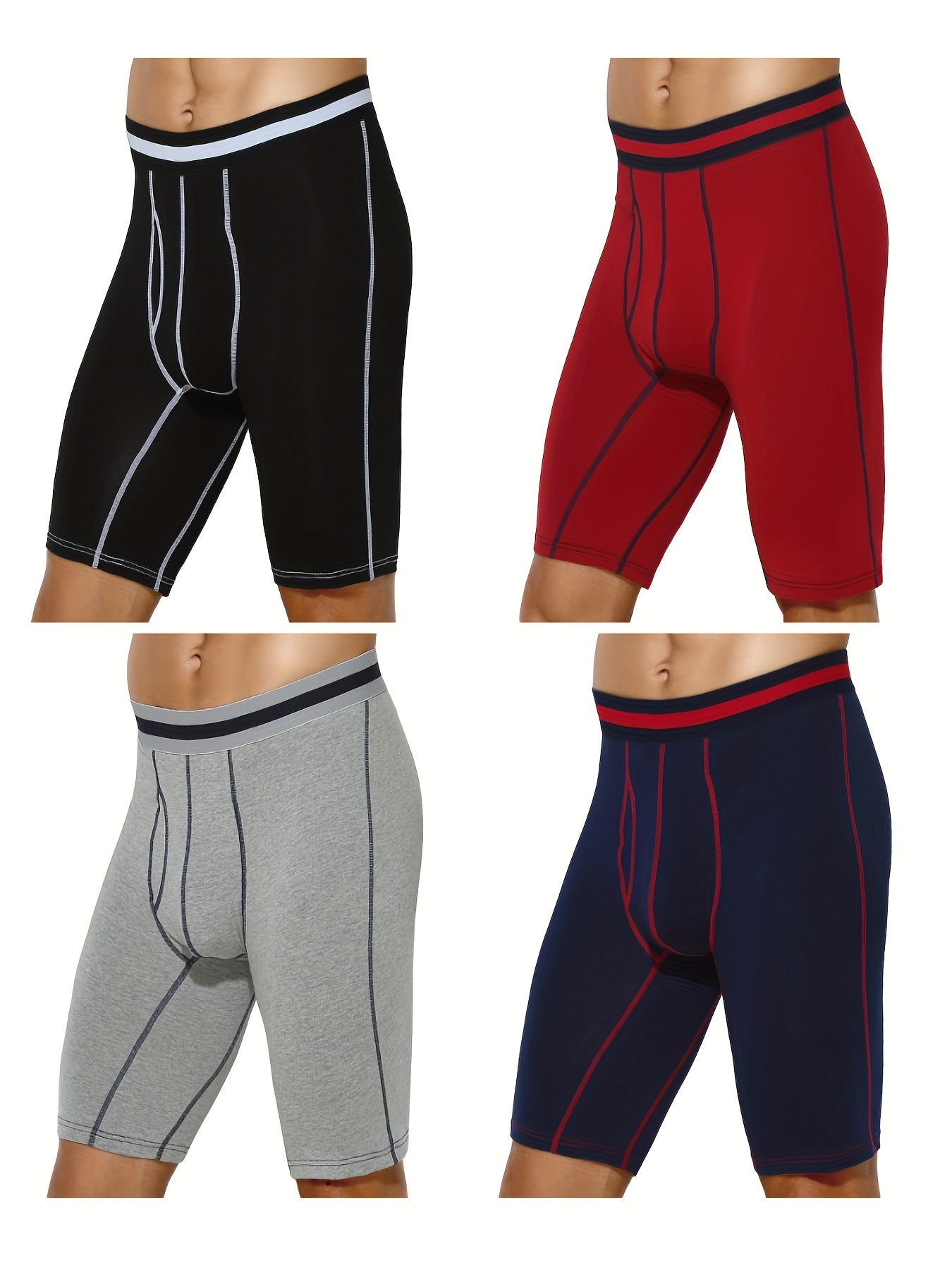 Men’s 4-Pack Boxer Briefs - Breathable Daily Comfort – Sizes M–XXXL – view 8