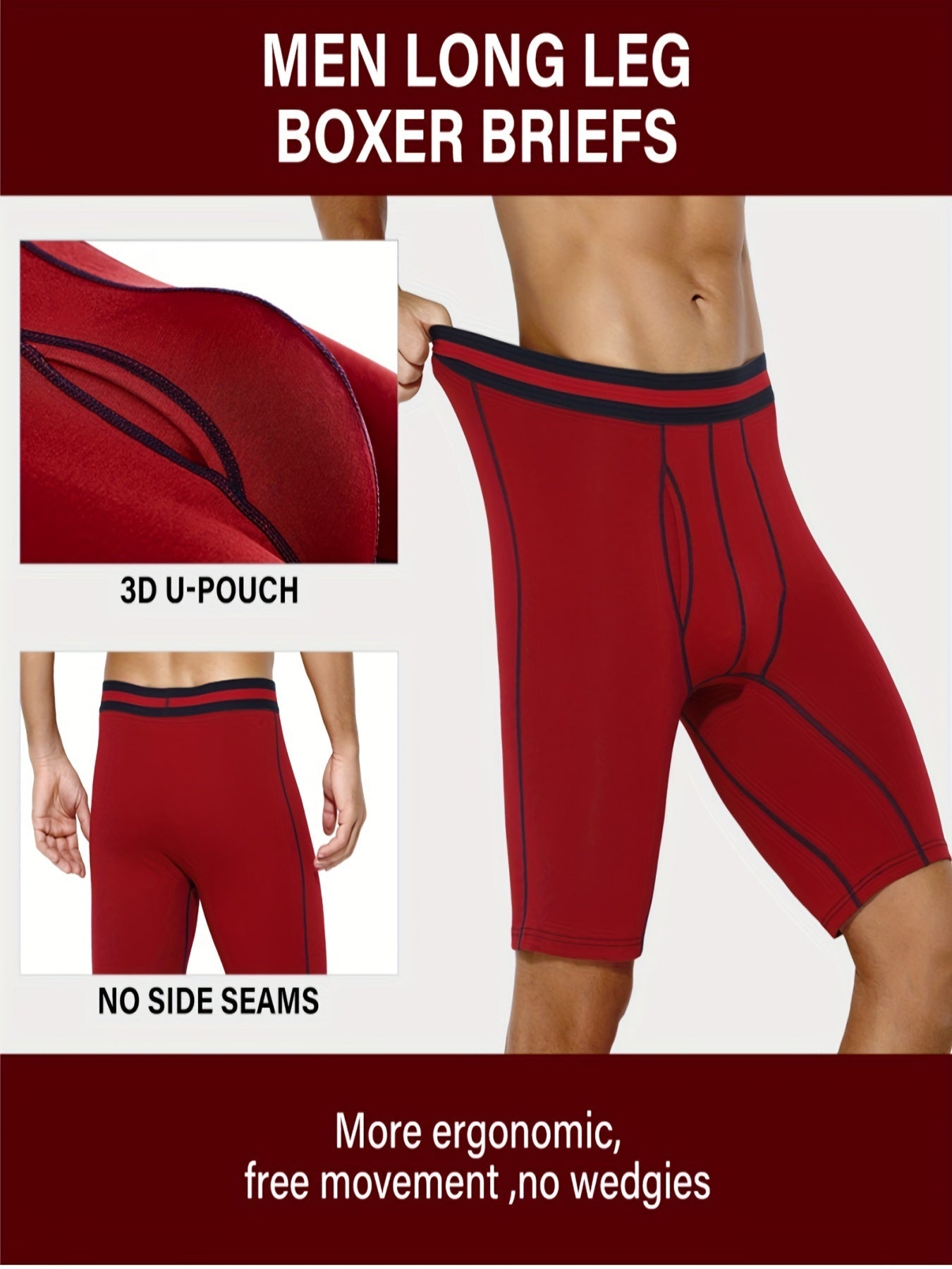 Men’s 4-Pack Boxer Briefs - Breathable Daily Comfort – Sizes M–XXXL – view 9