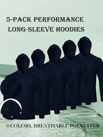 Men's 5 Pack Performance Long Sleeve Hoodies – view 7