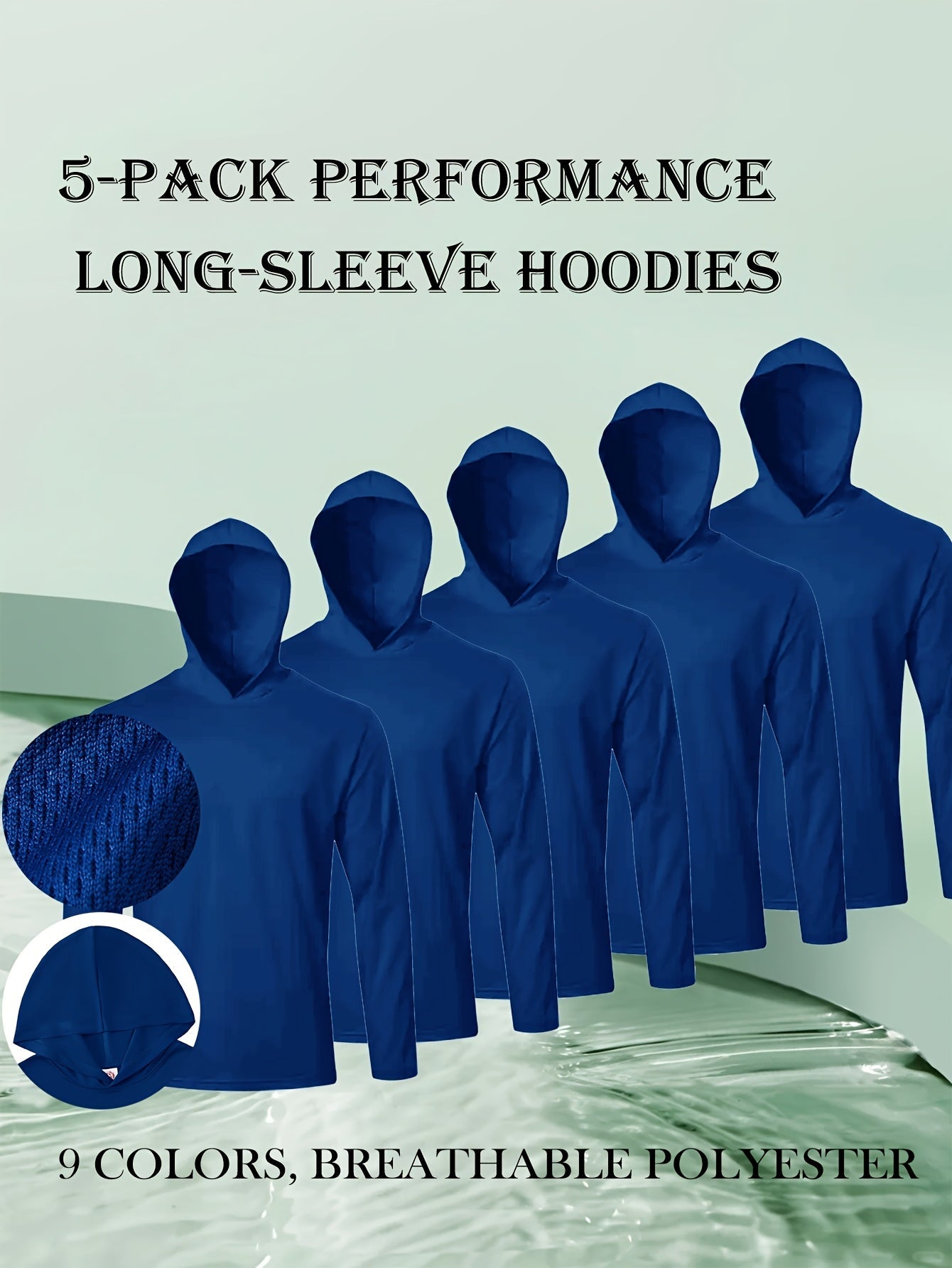 Men's 5 Pack Performance Long Sleeve Hoodies – view 12