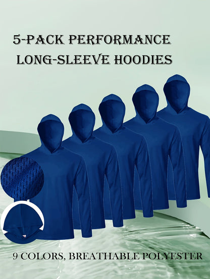 Men's 5 Pack Performance Long Sleeve Hoodies – view 12