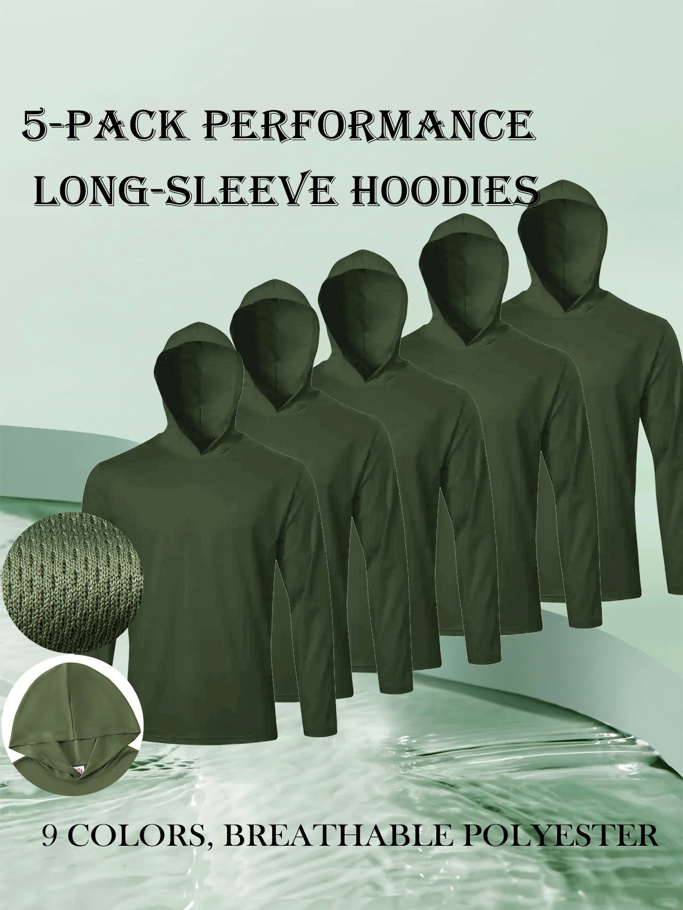 Men's 5 Pack Performance Long Sleeve Hoodies – view 13