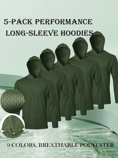 Men's 5 Pack Performance Long Sleeve Hoodies – view 13
