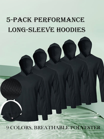 Men's 5 Pack Performance Long Sleeve Hoodies – view 17