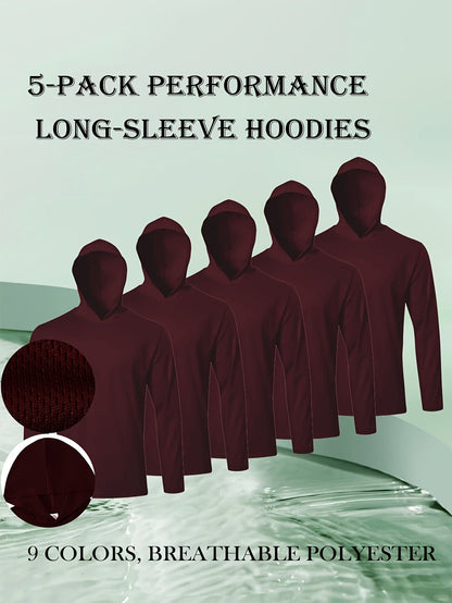 Men's 5 Pack Performance Long Sleeve Hoodies – view 32