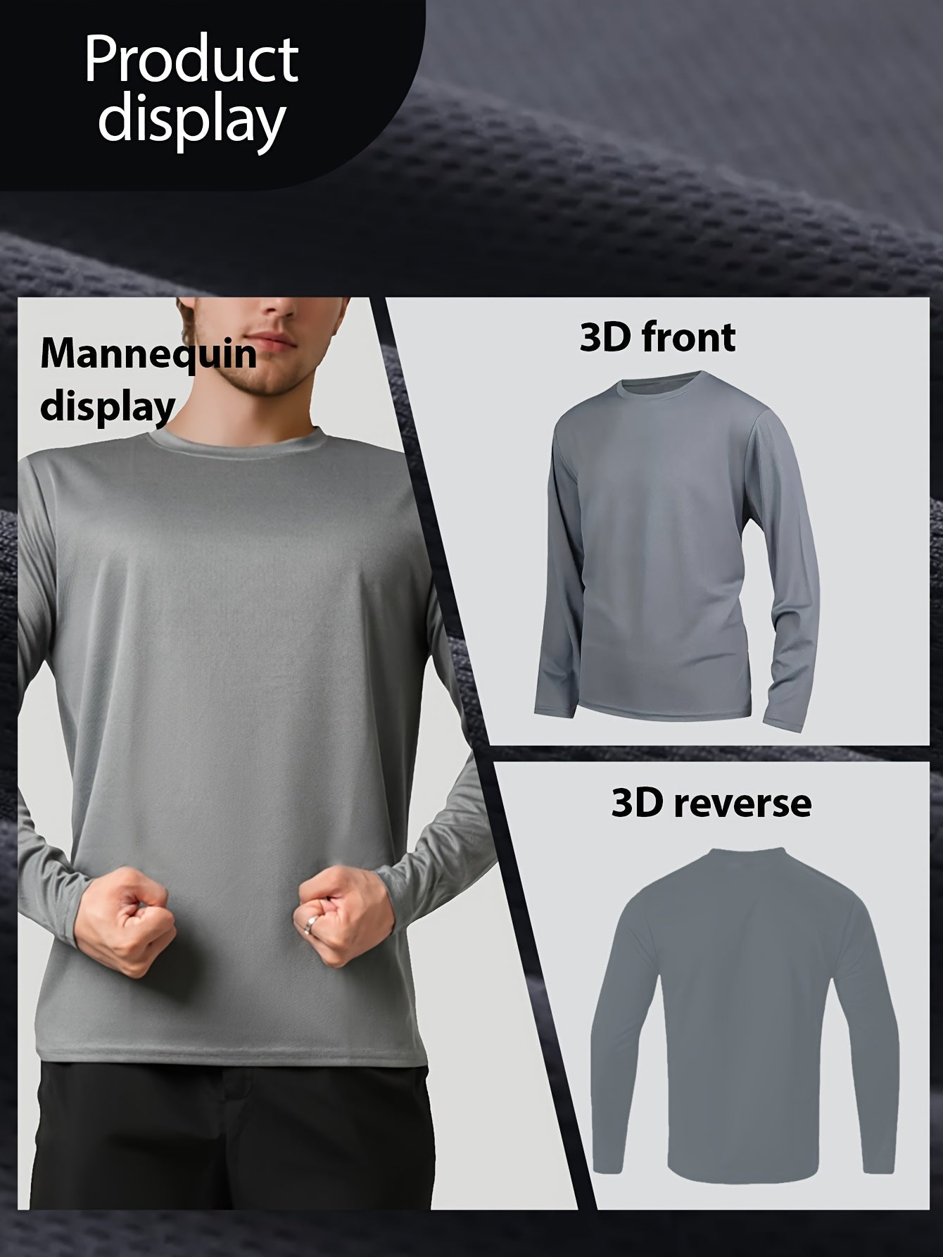 Men's 5-Pack Quick-Dry Long Sleeve Shirts - Breathable Mesh Fabric – view 5
