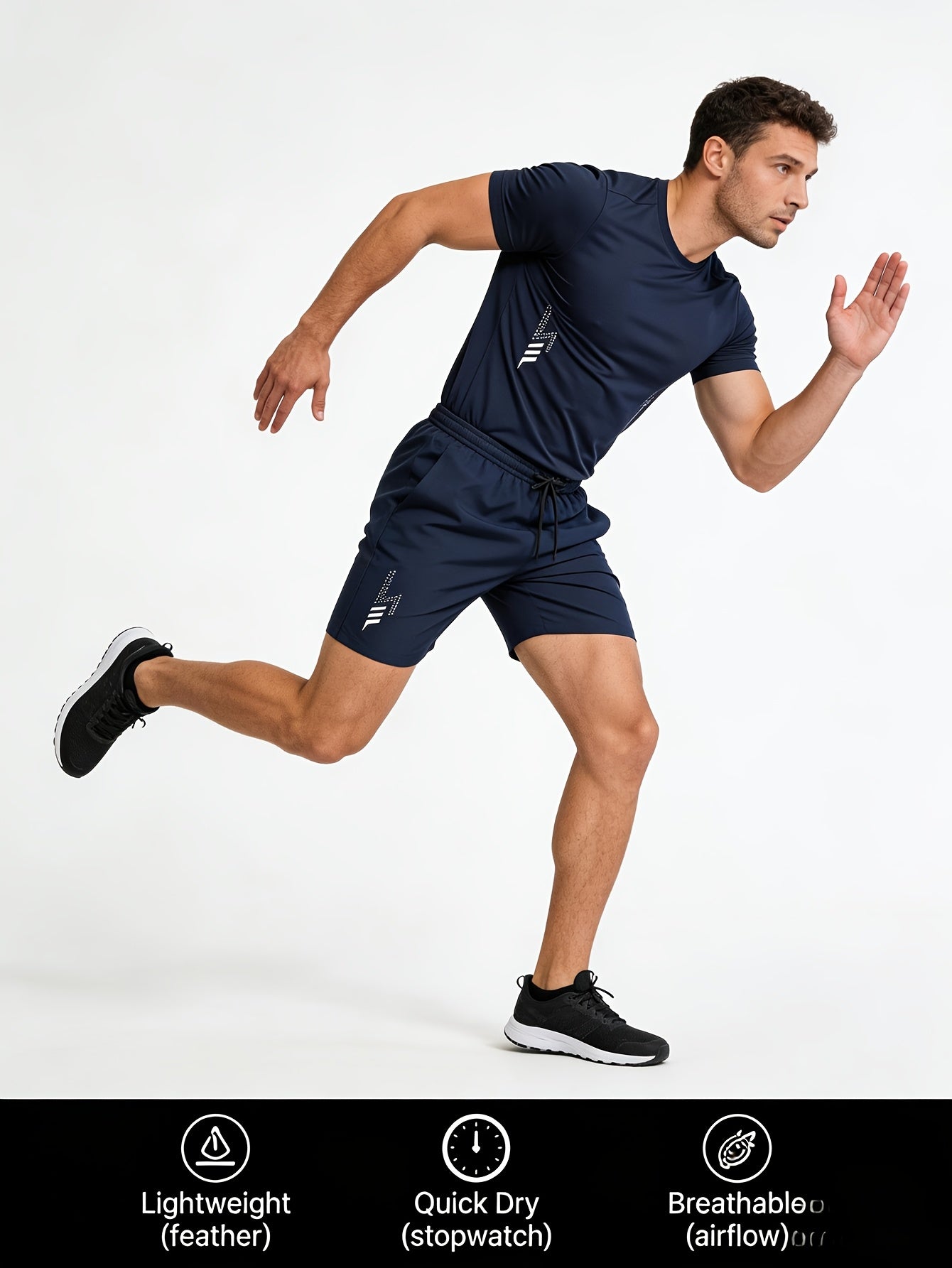 Men's 5-piece assorted color shorts (no zipper) Polyester Shorts – view 3