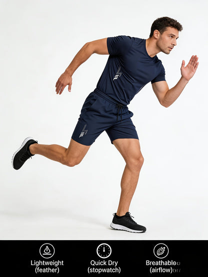 Men's 5-piece assorted color shorts (no zipper) Polyester Shorts – view 3