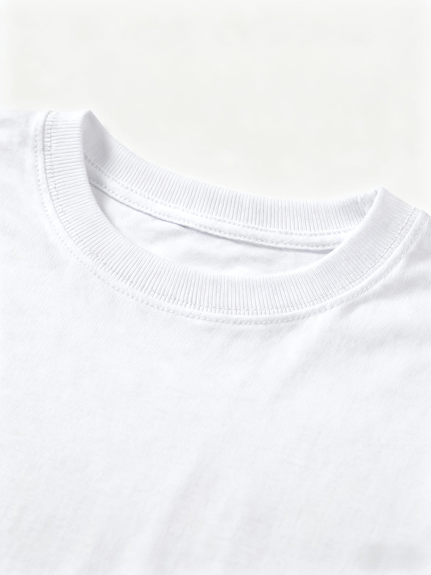 Men's 6-Pack Plus Size Cotton T-Shirts - Solid Color Crew Neck Basics – view 4