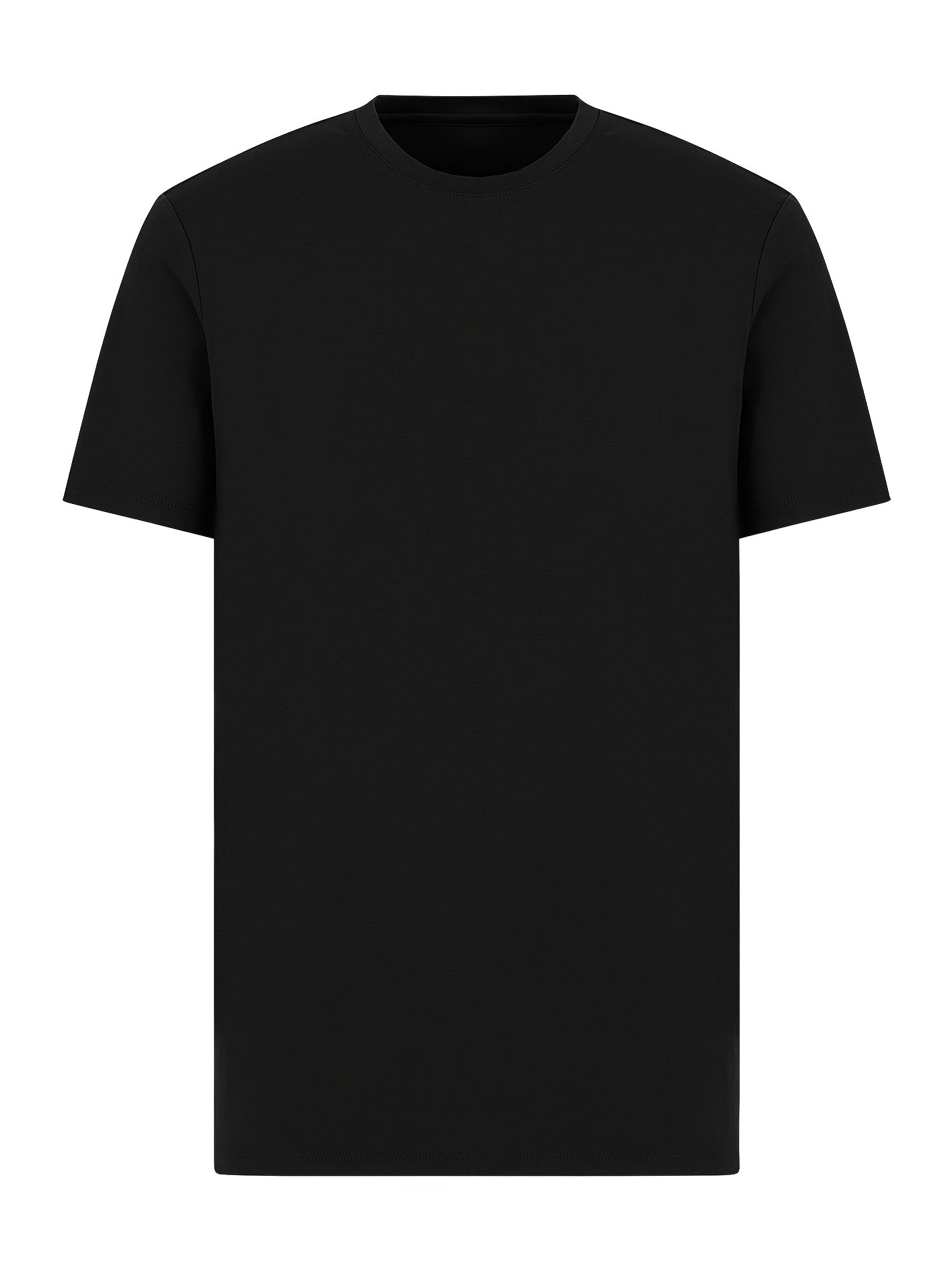 Men's 6-Pack Plus Size Cotton T-Shirts - Solid Color Crew Neck Basics – view 6