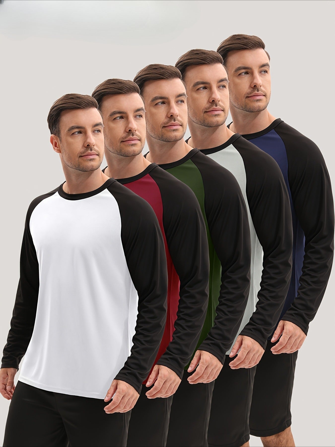 Men's Active Shirt Multipack – Men's Quick-Dry Long Sleeve Shirts 5-Pack detail view