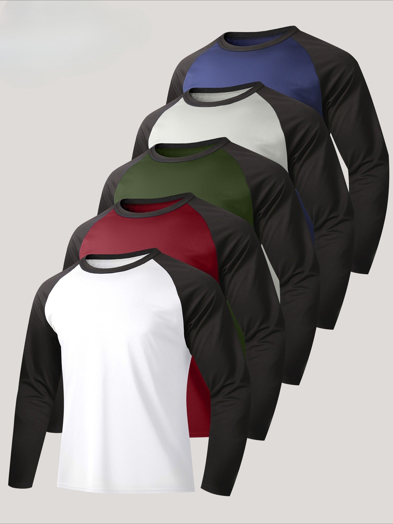 Men's Active Shirt Multipack – Men's Quick-Dry Long Sleeve Shirts 5-Pack detail view