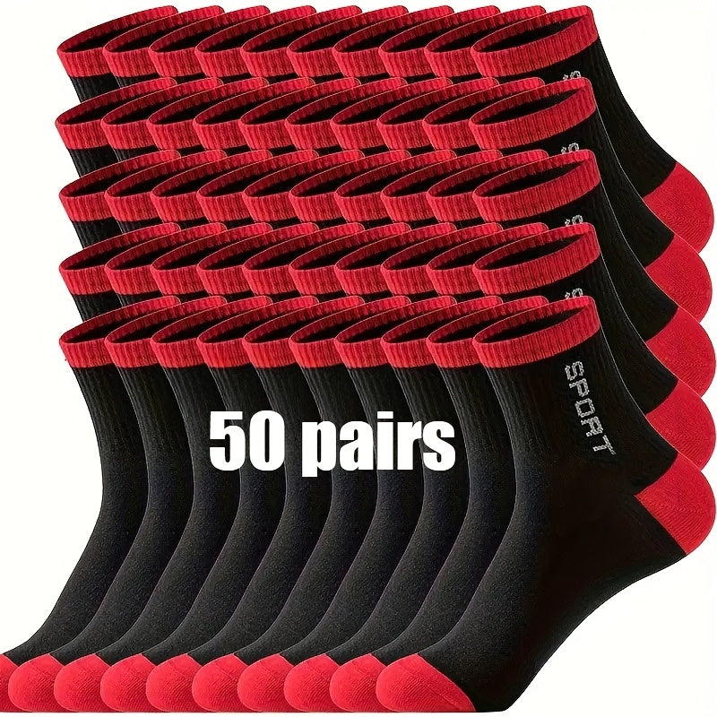 Men's Athletic Crew Socks - 50-Pair Pack – 50 pairs of combimat – view 2