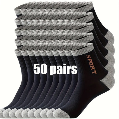 Men's Athletic Crew Socks - 50-Pair Pack – 50 pairs of combimat – view 3