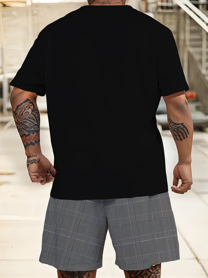 Men's Athletic Shirt and Shorts Set - Plaid – view 3
